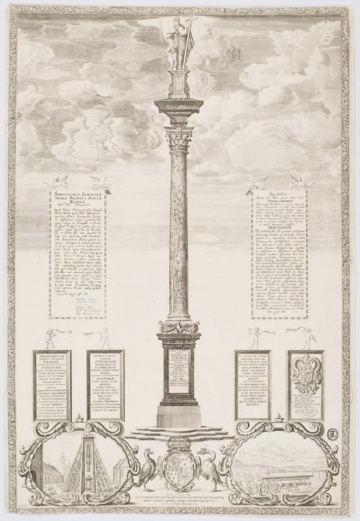 Kolumna Zygmunta na grafice Hondiusa